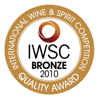 Bronze Medal - International Wine & Spirit Competition 2010