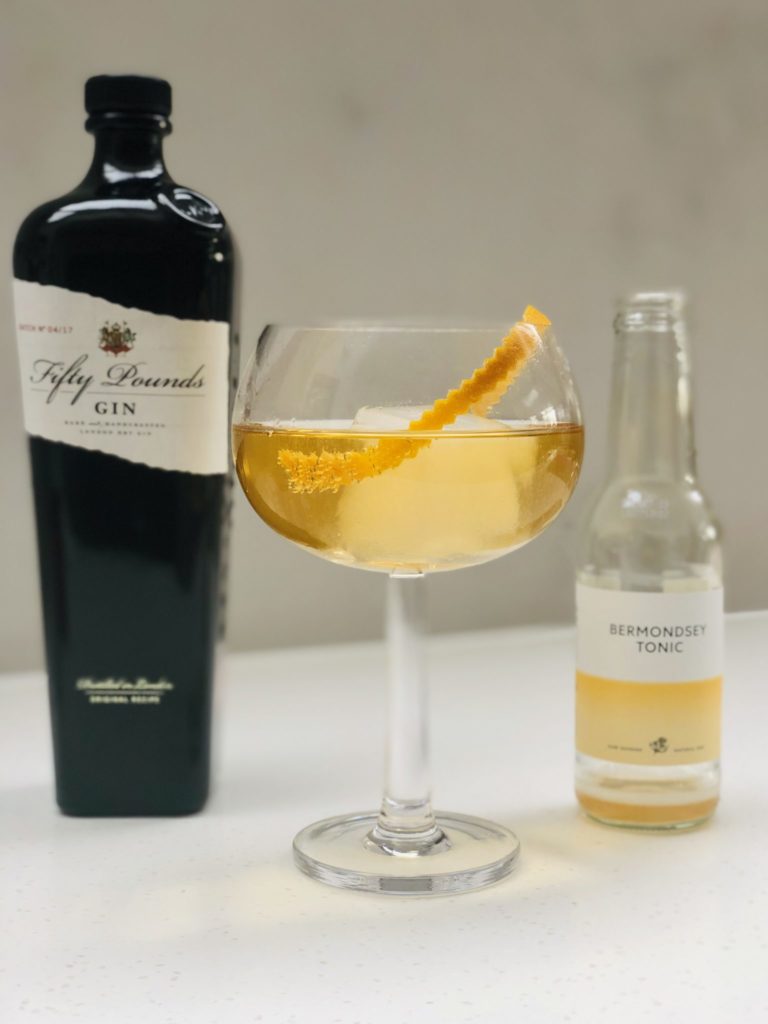 Bermondsey_tonic_water_natural_cinchona_bark_Fifty_Pounds_Gin